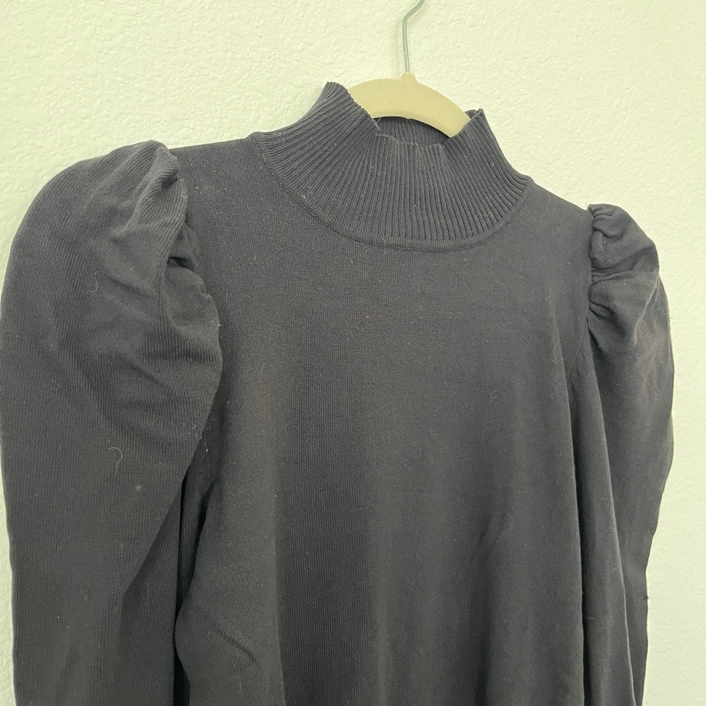 ASOS QED London Puff Sleeve Knit Sweater